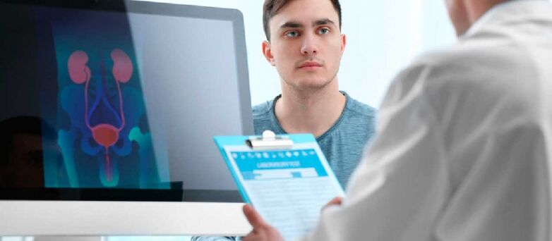 Consultazione con un medico per la prostatite